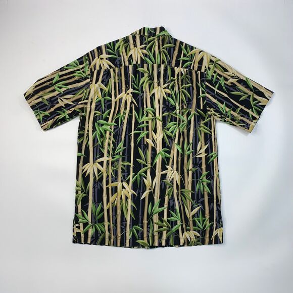 Vintage Newt At The Royal Shirt Men S Small Black Bamboo Hawaiian Island Aloha - Picture 3 of 9